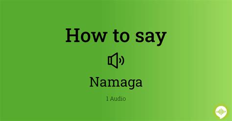 english of namaga